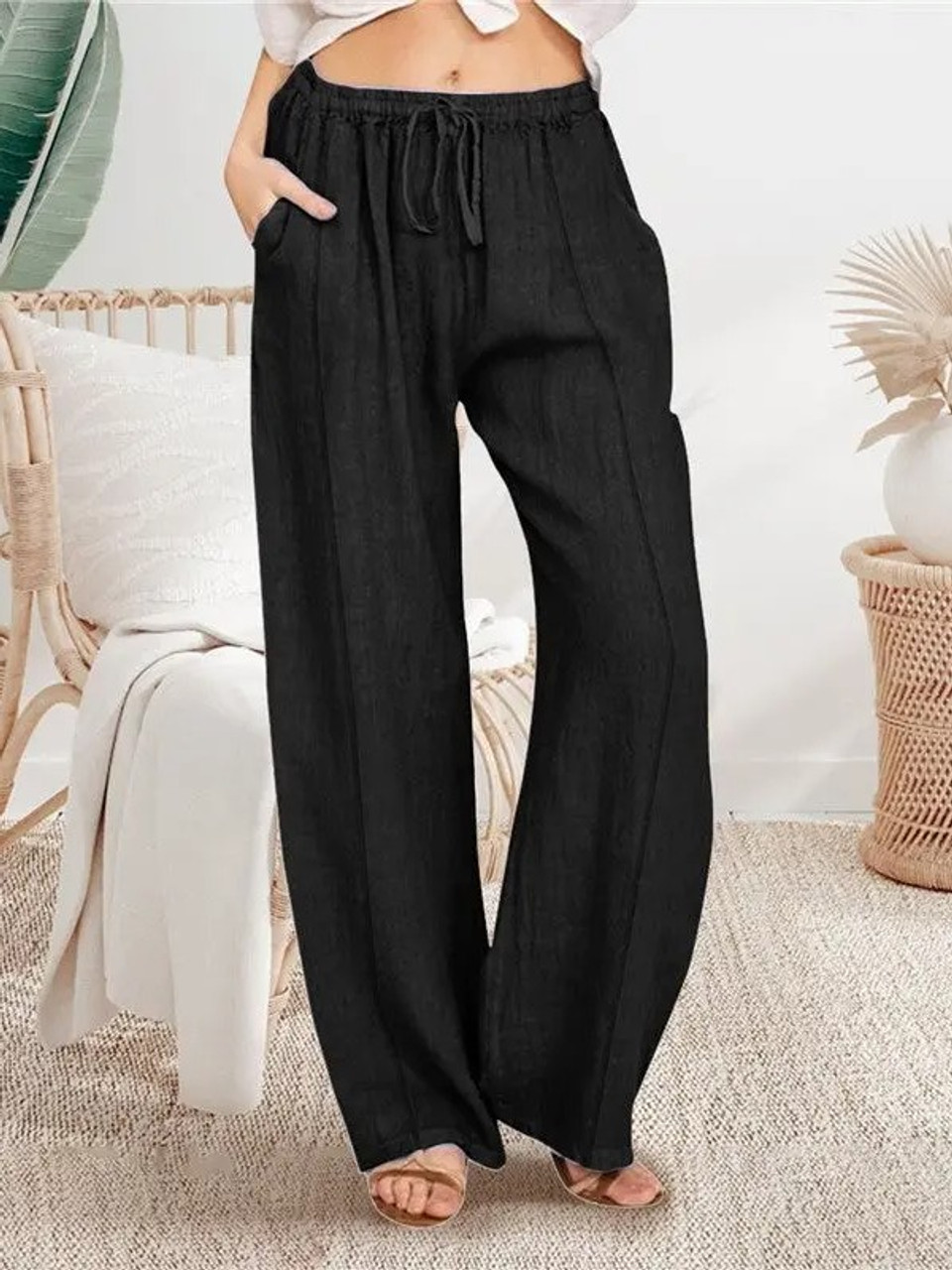 UZ Wholesale Store LOOSE FIT CASUAL PANTS ZT-6125409 - Bra